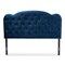 Baxton Studio Clovis ModernNavy Blue Velvet Upholstered Headboard-Queen 198-12396-ZORO - alternate 3